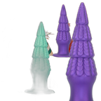 Christmas Tree Dildo - Silicone Butt Plug with Unique Layered Design - 3 Sizes