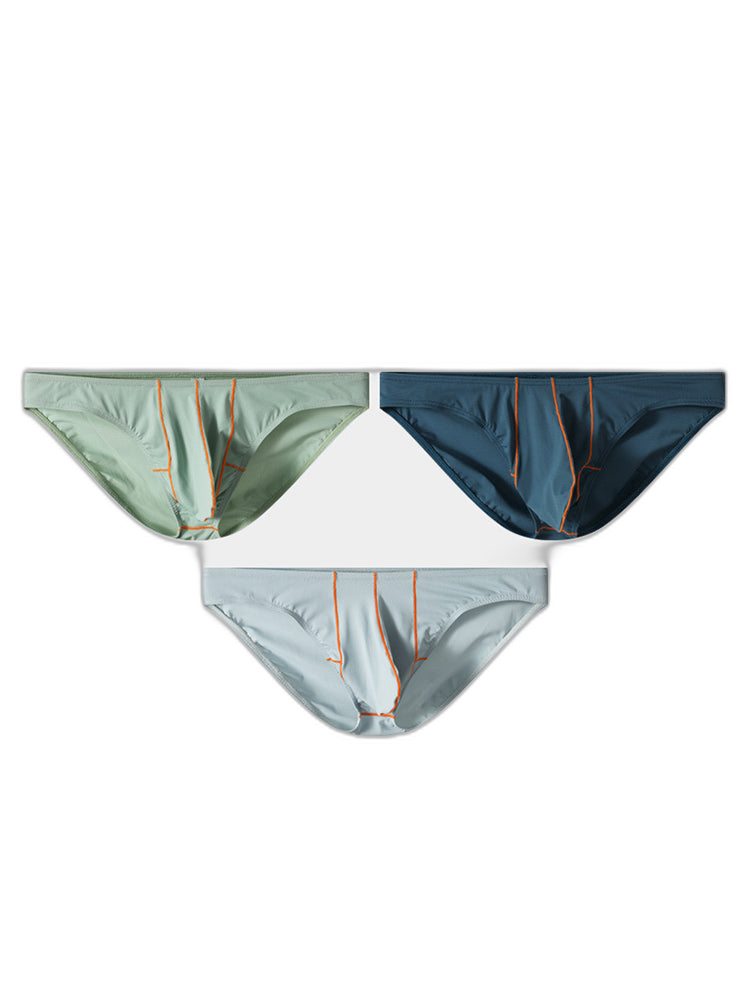 3 Pack Men's U-Pouch Ice Silk Briefs