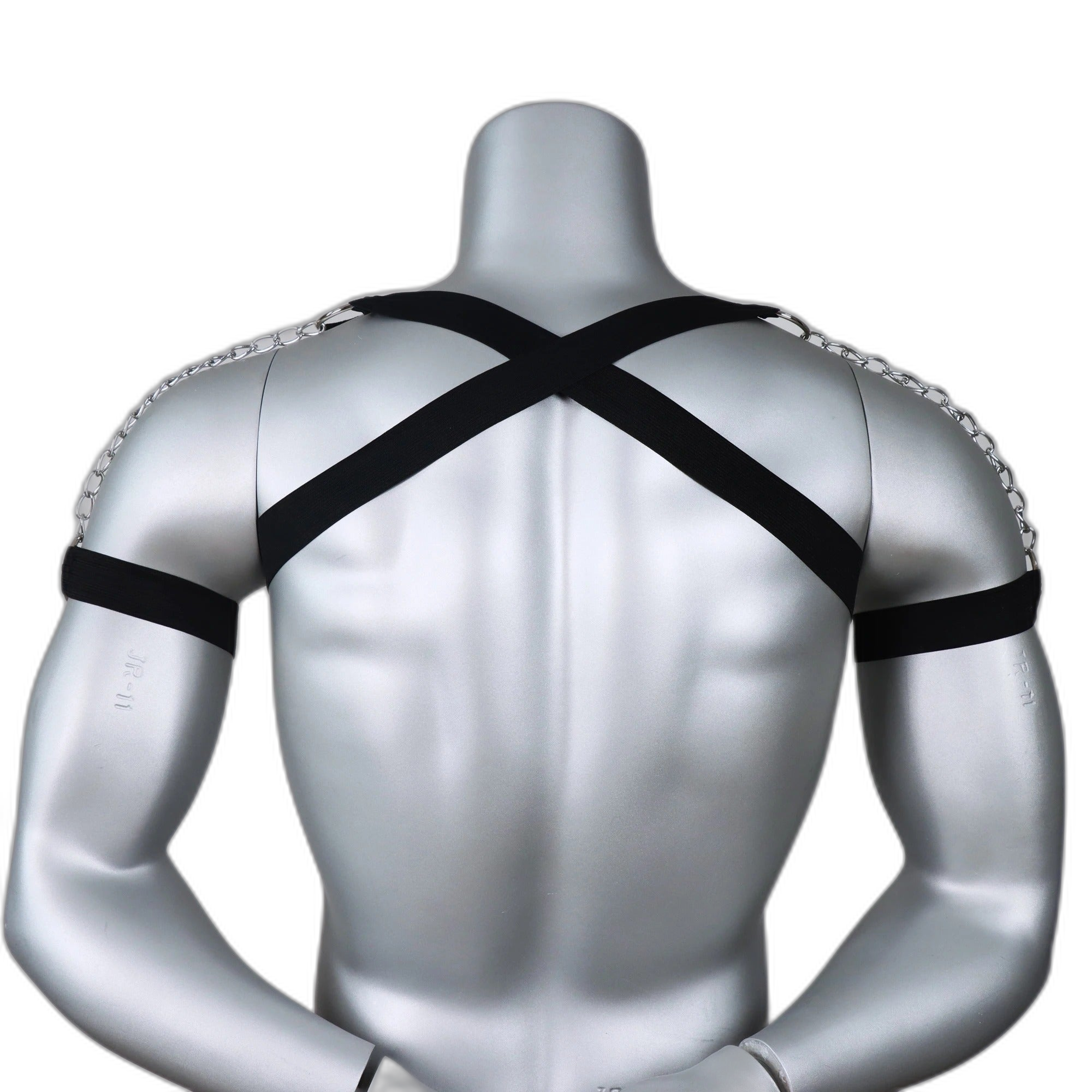 Black Elastic Chain Harness