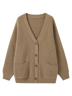 Women's Sweater Jacket And Retro Pleated Skirt Two-Piece Set