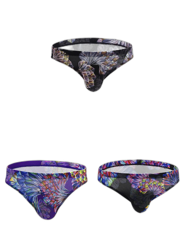 3 Pack Men's Printing U Convex Pouch Pouch Briefs