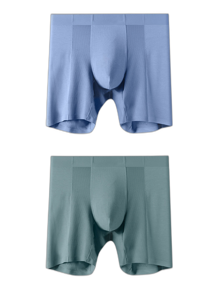 2 Pack Men’s Long Athletic Boxer Briefs