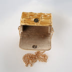 Handmade Woven Straw Chain Shoulder Bag - Pastoral Style Crossbody Purse for Women