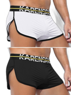 2 Pack Men's Comfortable Lounge Sport Boxer Briefs