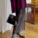 Designer-style Sheer High-waist Skirt For Women