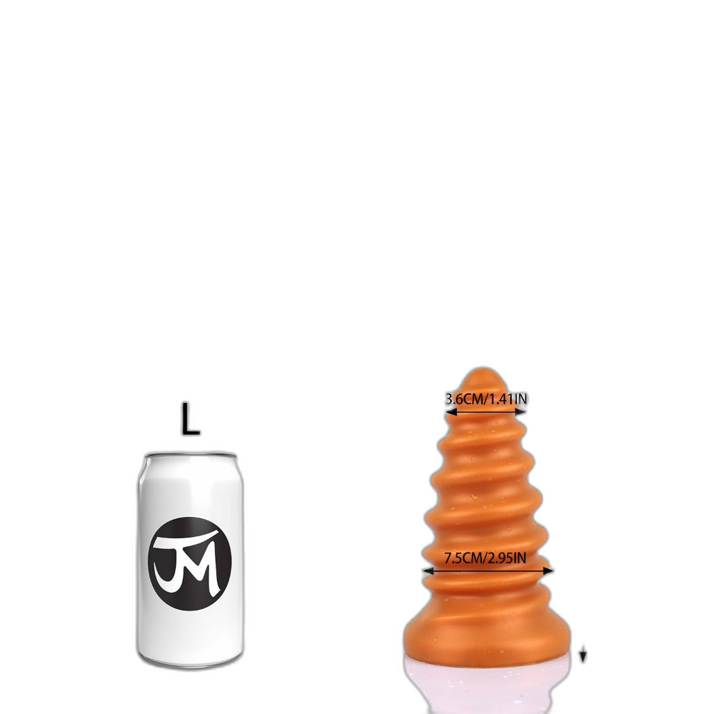 Milo - Ribbed Butt Plug - Soft Anal Dilator - Huge Anal Toy - Anal Sex Toy