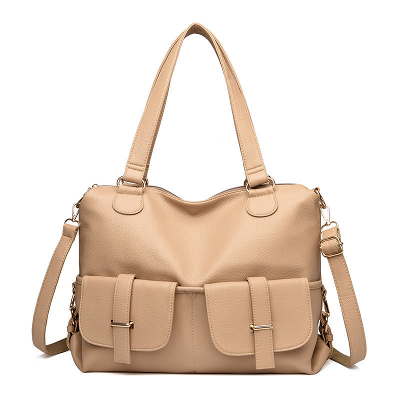 Large Capacity Handbag Casual Bag Versatile Tote Shoulder Messenger Bag