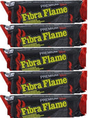 5 x Fibra Flame Eco Smokless Fire log
