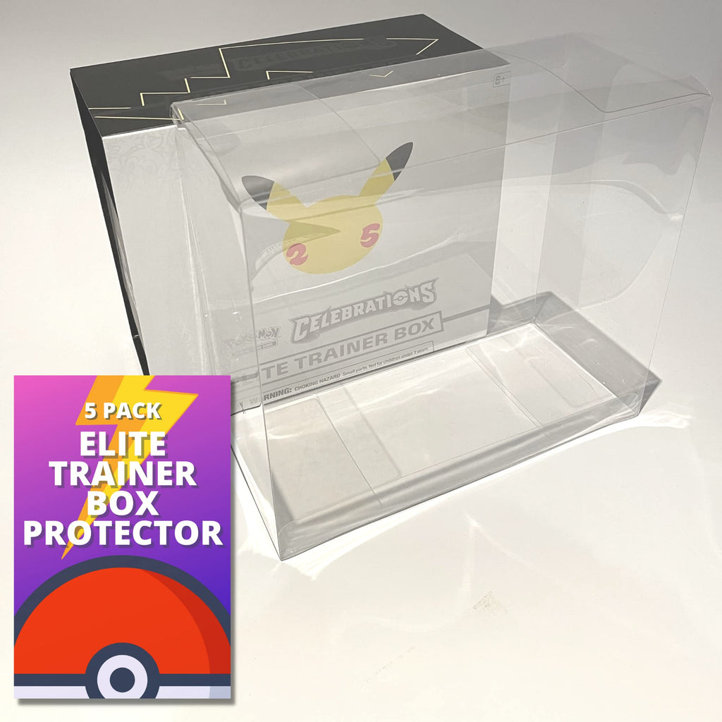 Fidelis Pokemon Case – 5-Pack Clear Display Boxes for ETB Collectors