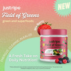 Field of Greens Superfood Powder - Organic Spirulina, Beet Root, Probiotic, Mixed Berry