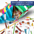 Fiesta Wraps Mexican Piñata – 32-Inch Large Foldable Star Pinata for Birthdays
