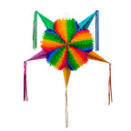 Fiesta Wraps Mexican Piñata Rainbow (Medium 26 in) – Authentic Handmade Foldable Pinata for Parties