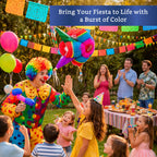 Fiesta Wraps Mexican Pinata Star (Medium 26in) – Authentic Handmade Foldable Pinata for Birthday Parties
