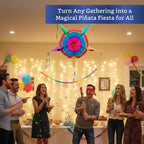 Fiesta Wraps Mexican Pinata Star (Medium 26in) – Authentic Handmade Foldable Pinata for Birthday Parties