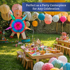 Fiesta Wraps Mexican Pinata Star (Medium 26in) – Authentic Handmade Foldable Pinata for Birthday Parties