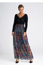 Figl elegant long mesh skirt
