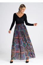 Figl elegant long mesh skirt