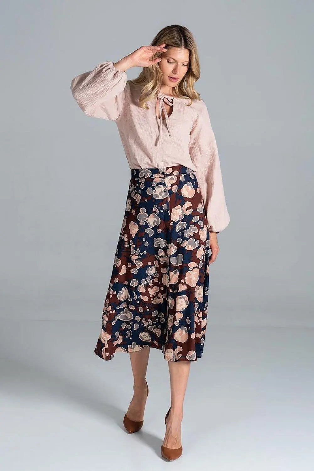 Figl trapeze midi skirt