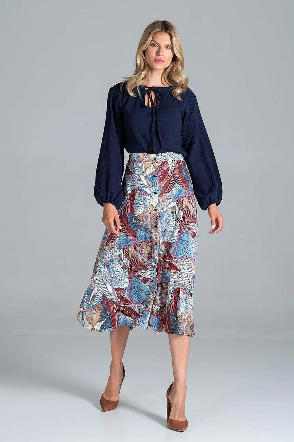 Figl trapeze midi skirt