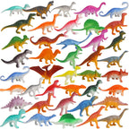 FINGOOO 39-Piece Mini Dinosaur Figures – Assorted 2–4in Dinosaurs for Party Favors, Cake Toppers & Learning
