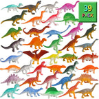 FINGOOO 78-Piece Mini Dinosaur Figures | Cupcake Toppers & Party Favors