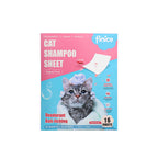 Finice Katzen-Shampoo-Tücher – pflanzlich, juckreizlindernd & desodorierend, elegante Blüten, 32 Wäschen