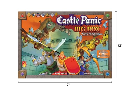 Castle Panic Big Box 2e by Fireside Games | Complete Cooperative Strategy Board Game Collection (1–6 players)