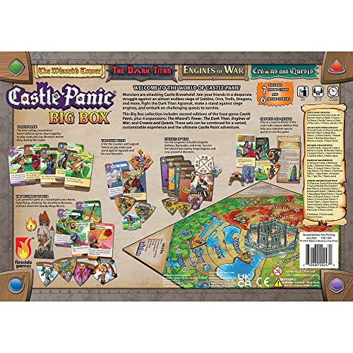 Castle Panic Big Box 2e by Fireside Games | Complete Cooperative Strategy Board Game Collection (1–6 players)