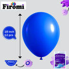 Firomi Royal Blue Balloons 18-Inch - 12 Pack Thickened Latex for Weddings & Parties