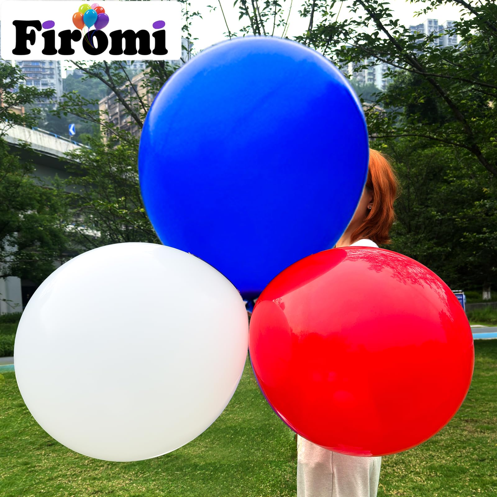 Firomi Royal Blue Balloons 18-Inch - 12 Pack Thickened Latex for Weddings & Parties