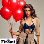 Firomi Red Balloons 12-inch – 100 Pack Matte Thick Latex with 3 Ribbons | Birthday Party & Wedding Decor