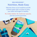 First Day Vitamins for Teens | Teen Multivitamin for Girls & Boys 12-17 | Organic Fruit & Veggie Blend | 60 Day Supply