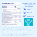 First Day Vitamins for Teens | Teen Multivitamin for Girls & Boys 12-17 | Organic Fruit & Veggie Blend | 60 Day Supply