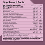 FIRSTORGANIC OvaHarmony Balance+ | 2960mg - 17-in-1 | Herbal PCOD/PCOS & Menstural Cycle Support | Feminine Everyday Wellness Formula | Third-Party Tested, Vegan, Non-GMO, Gluten Free | 120 Capsules