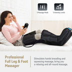 FIT KING Air Compression Leg & Foot Boots Massager – Circulation, Edema Support, 3 Modes