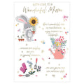 with  love  to a  wonderful  mum birthday card