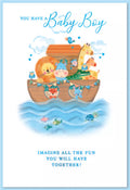 New Born Baby Boy   card