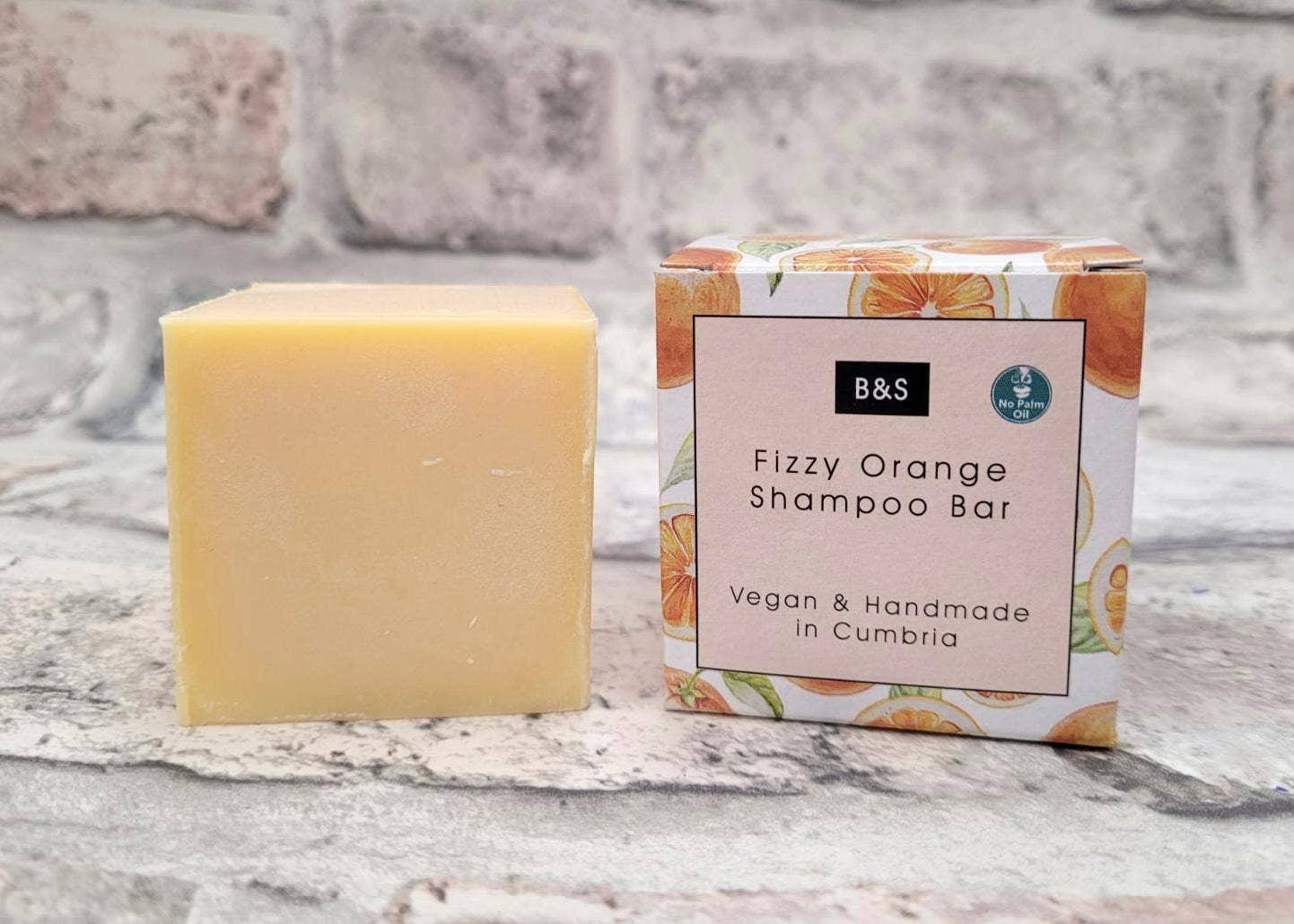 Fizzy Orange Nährendes Shampoo & Körperstück – Plastikfreie Vegane Eco Duschseifen, 110g