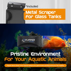 FL!PPER Float Standard Magnetic Aquarium Cleaner – 2-in-1 Scrubber & Scraper for Glass & Acrylic Tanks