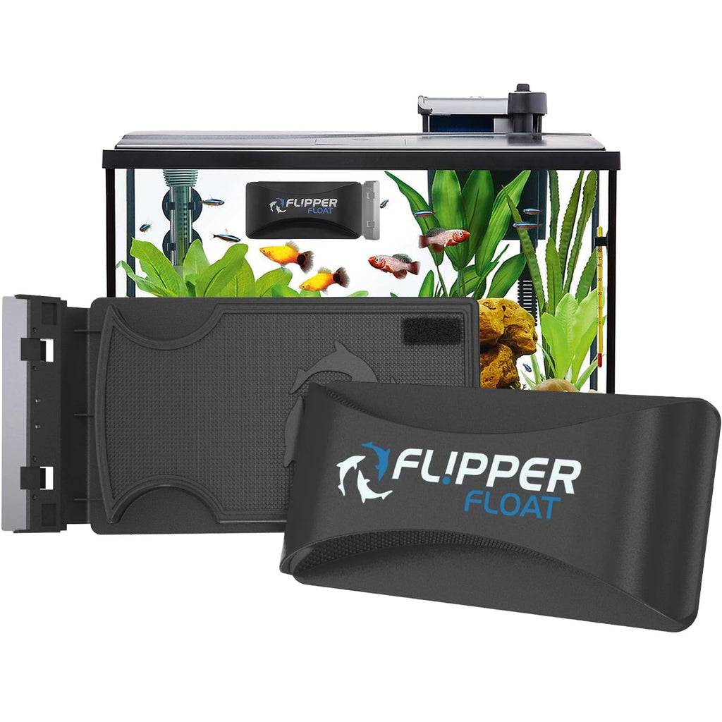 FL!PPER Float Standard Magnetic Aquarium Cleaner – 2-in-1 Scrubber & Scraper for Glass & Acrylic Tanks