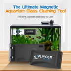 FL!PPER Float Standard Magnetic Aquarium Cleaner – 2-in-1 Scrubber & Scraper for Glass & Acrylic Tanks