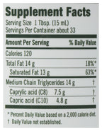 Flora Health MCT Oil Organic Energy Boost - C8/C10, Keto, Kosher, Non-GMO, 17 oz Glass Bottle