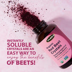 Flora Bio-Rote-Bete-Kristalle – Energetisierendes Rote-Bete-Superfood, Stickoxid-Booster, vegan (198 g)