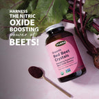 Flora Bio-Rote-Bete-Kristalle – Energetisierendes Rote-Bete-Superfood, Stickoxid-Booster, vegan (198 g)