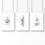 Floral Artwork | Set of 3 wall art prints