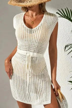 Beige Sandy Serenity Floral Beach Dress Women UK