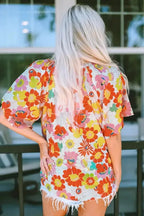 Floral Wide Leg Sleeveless Jumpsuit Women UK