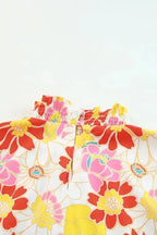 Floral Wide Leg Sleeveless Jumpsuit Women UK