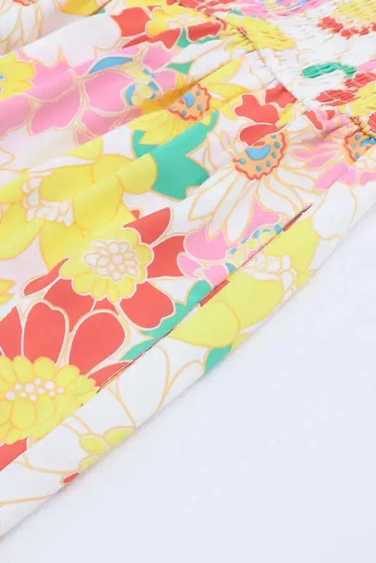 Floral Wide Leg Sleeveless Jumpsuit Women UK