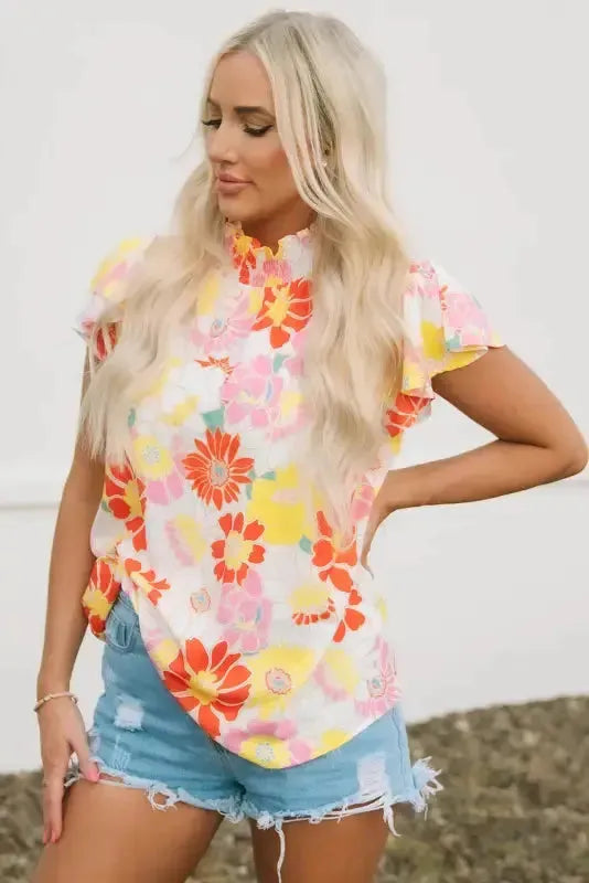 Floral Wide Leg Sleeveless Jumpsuit Women UK